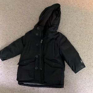 BLACK TODDLER SNOW PLAY COAT